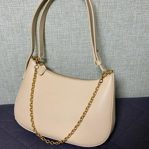 [BUNJANG] Demellier New York Chain Hobo Bag Ivory / 드메리엘 로지백 아이보리 체인 호보백
