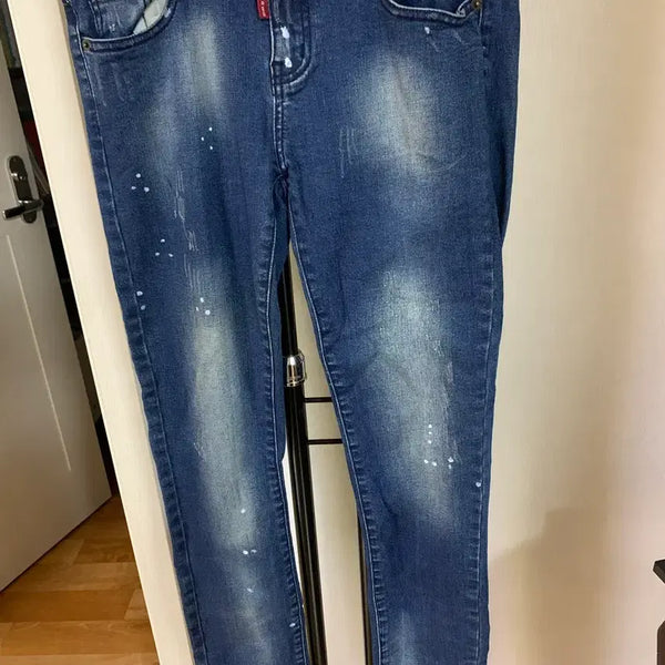 [BUNJANG] Dsquared2 White Paint Splatter Jeans / 디스퀘어드2 청바지 """
