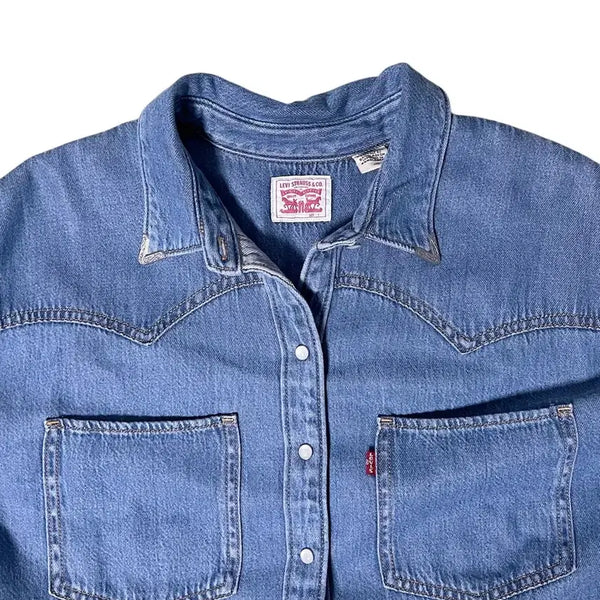 [BUNJANG] Levi's Western Denim Shirt Blue L / (새상품) 리바이스 웨스턴 데님 셔츠 L
