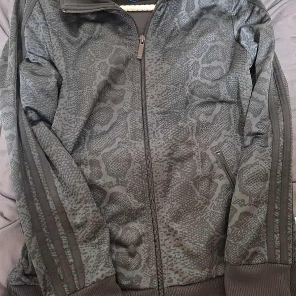 [BUNJANG] Adidas Snakeskin Pattern Track Top Jersey / 아디다스 뱀피 패턴 트랙탑 져지