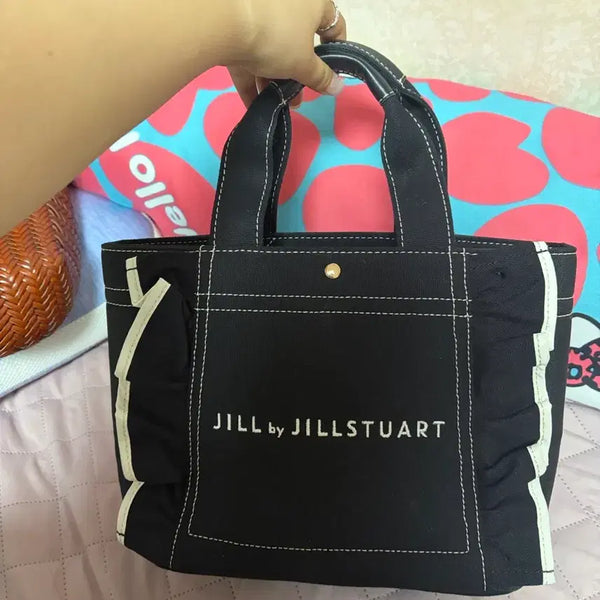 [BUNJANG] JILL by JILLSTUART Frill Tote Bag Black / 질바이질스튜어트 프릴 토트백 블랙 일본