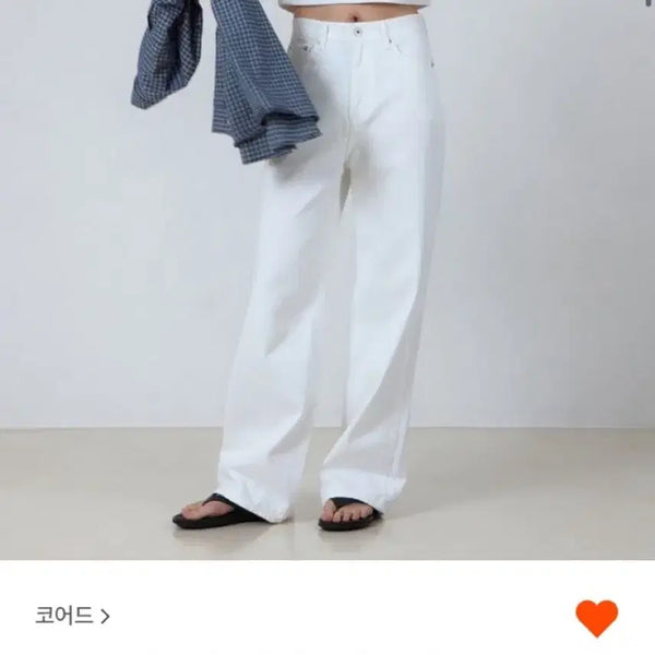 [BUNJANG] Corede Classic Denim White M-Long / 코어드 클래식 데님 화이트