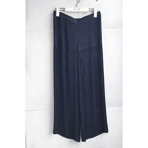 [BUNJANG] PleatsMe Black Pleated Wide Leg Pants / 플리츠미/여름 -66.77/새거수준