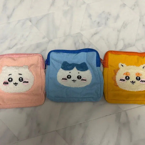 [BUNJANG] Chiikawa Character Pouch Set (3 Pieces) / 치이카와 파우치
