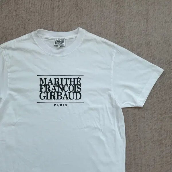 [BUNJANG] Marithe Francois White Short Sleeve T-Shirt Size S / 마리떼 프랑소와 화이트 반팔티 S