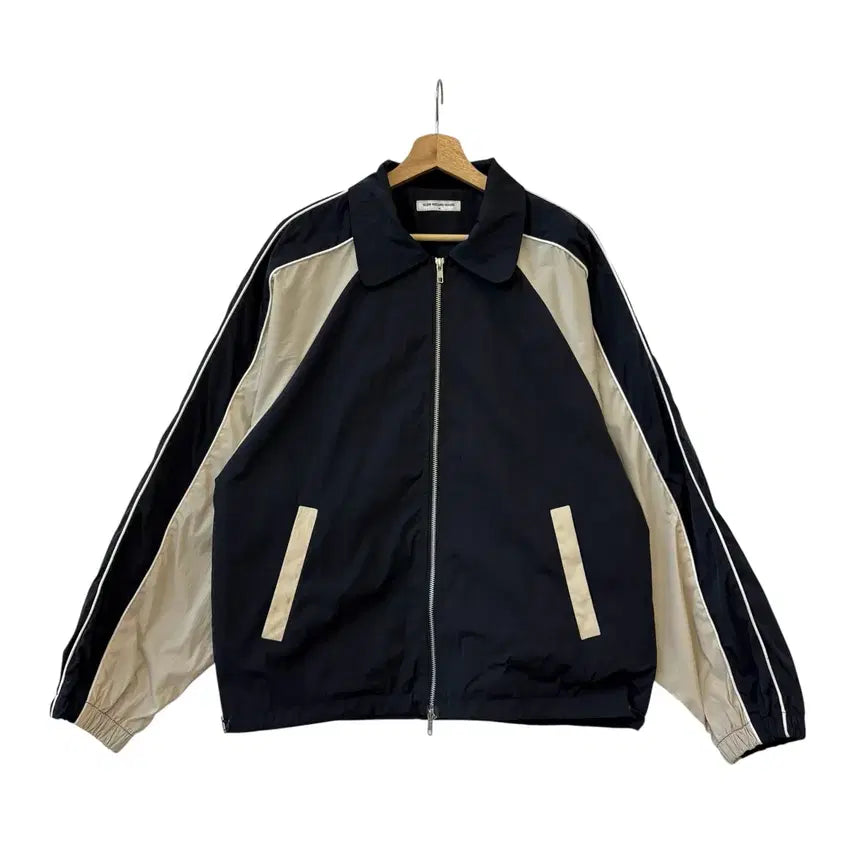 [BUNJANG] Slow Record House Piping Line Windbreaker Navy M / 슬로우레코드하우스 파이핑 라인 윈드브레이커 네이비 M 정품