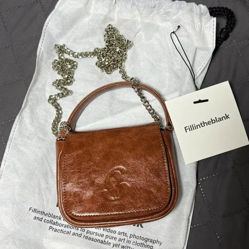 [BUNJANG] Fill in the Blank Micro Bag Brown / 새상품) 필인더블랭크 마이크로백 브라운 (원가 : 75,000)