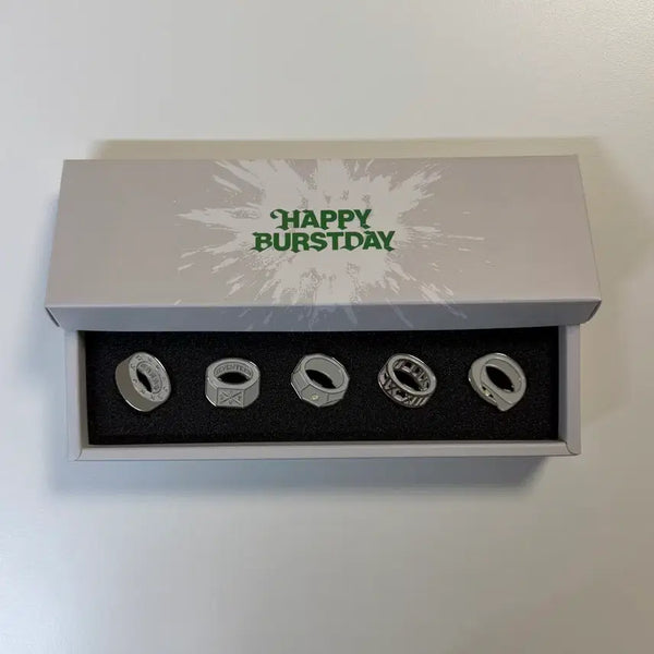 [BUNJANG] SEVENTEEN 10th Anniversary Ring Pin Badge Set / 더현대 위드뮤 세븐틴 10주년 반지 핀뱃지 세트