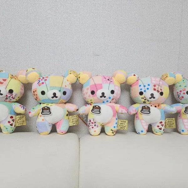 [BUNJANG] Rilakkuma 20th Anniversary Pastel Patchwork Doll / 리락쿠마 20주년 기념 파스텔 패치워크