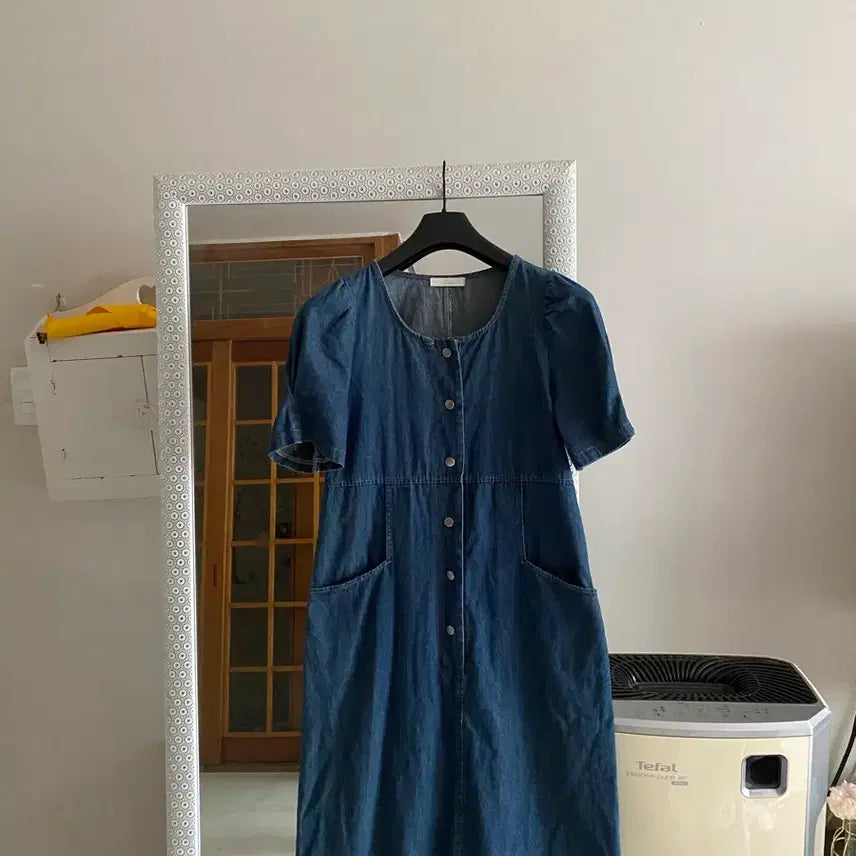 [BUNJANG] Jjigot Denim Dress / 55-66 지고트 청 원피스 새옷 상태. 레니본.샤틴.시스템.오즈세컨.sj