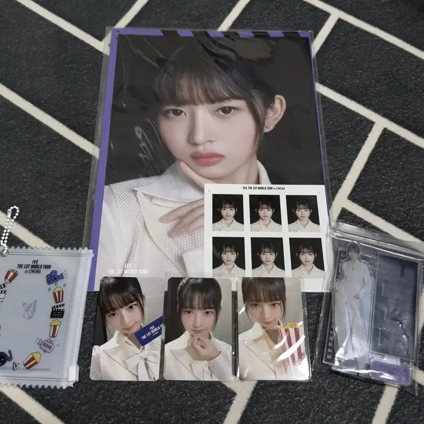 [BUNJANG] IVE Rei Cinema Popup Photocard Acrylic Popcorn Photocard Set / 아이브 레이 시네마팝업 개인포토 아크릴 팝콘포토 셋트