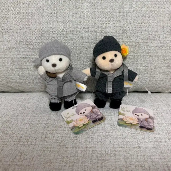 [BUNJANG] LOUISBEAR 8cm Monk Bear Keychain Doll / 정품 동자승 루이베어 8cm 키링인형