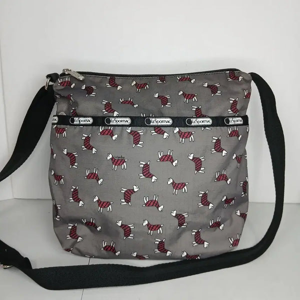 [BUNJANG] LeSportsac Dog Pattern Crossbody Bag / 레스포색 강아지 패턴 크로스백