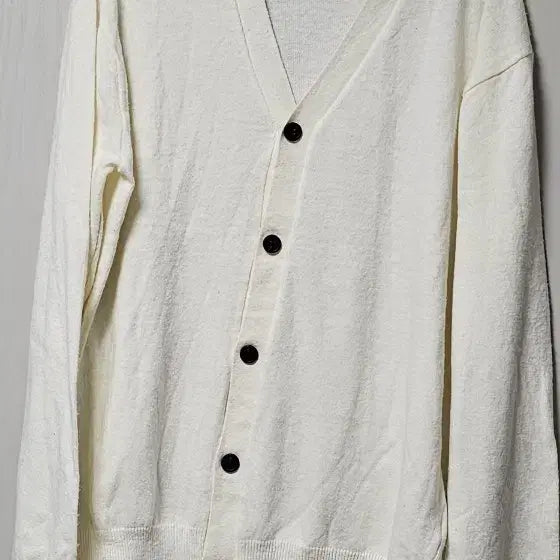 [BUNJANG] White Basic Cardigan / 화이트 기본 가디건