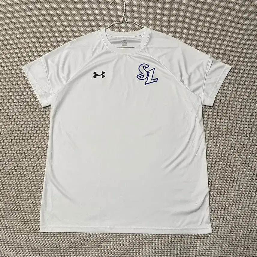 [BUNJANG] Under Armour Samsung Lions Round Short Sleeve T-Shirt - Large / L 언더아머 삼성라이온즈 라운드 반팔 B.8016