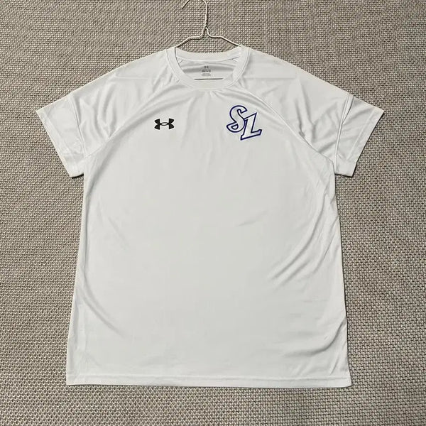 [BUNJANG] Under Armour Samsung Lions Round Short Sleeve T-Shirt - Large / L 언더아머 삼성라이온즈 라운드 반팔 B.8016