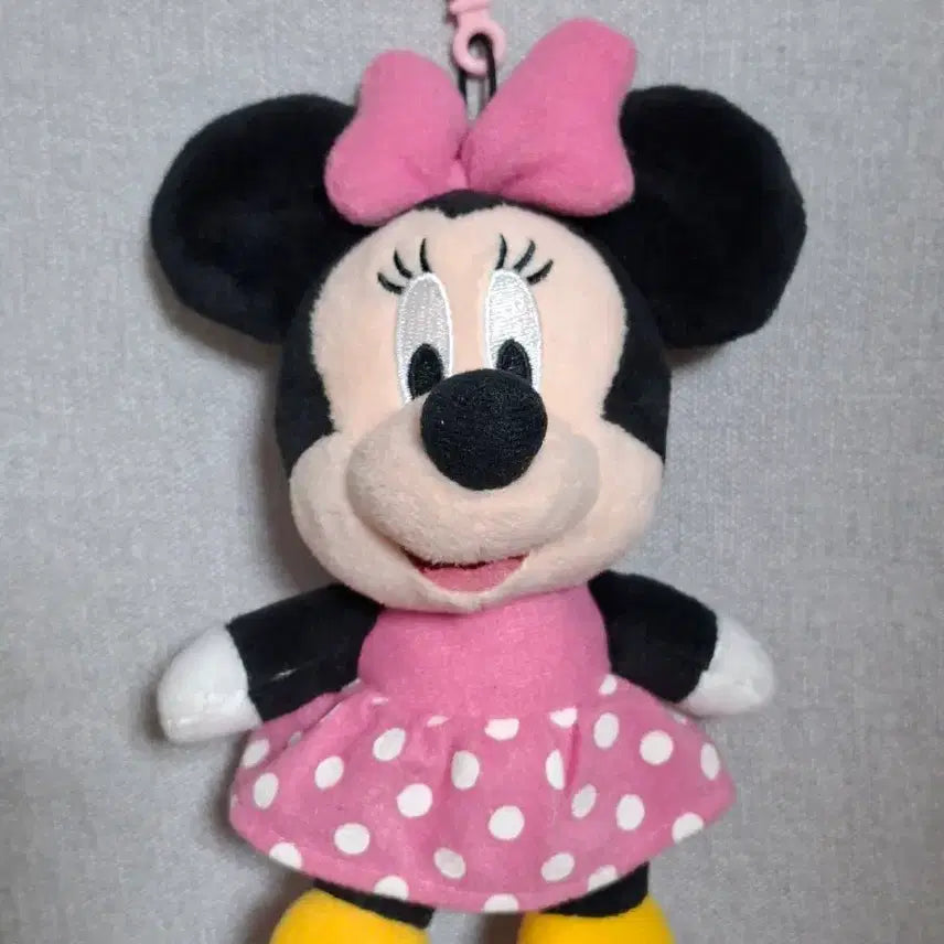 [BUNJANG] Disney Minnie Mouse Plush Keychain Pink / 디즈니 미니마우스 인형 키링 핑크