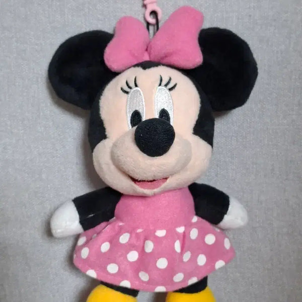 [BUNJANG] Disney Minnie Mouse Plush Keychain Pink / 디즈니 미니마우스 인형 키링 핑크