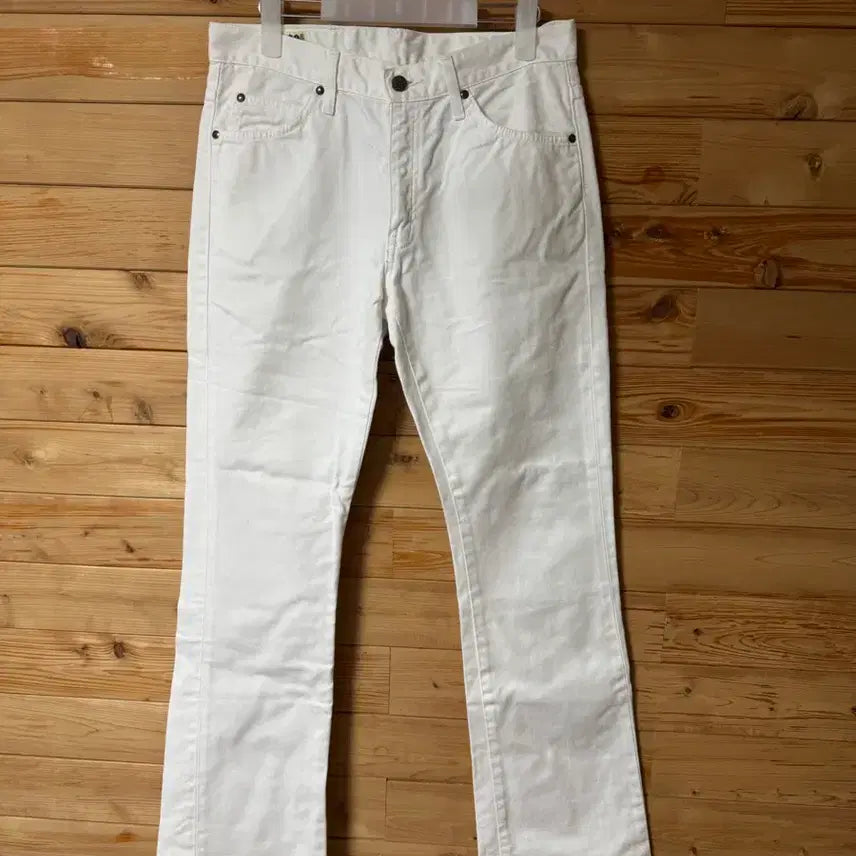 [BUNJANG] Lee Japan White Bootcut Denim Jeans Size 32 / Lee Japan 화이트 부츠컷 데님 32