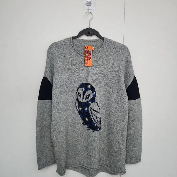[BUNJANG] Lucky Chouette Women's Owl Knit Sweater / [럭키슈에뜨] 105 여 부엉이니트