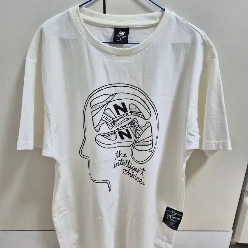 [BUNJANG] New Balance Graphic T-Shirt White L / 뉴발란스 반팔티 L / 95