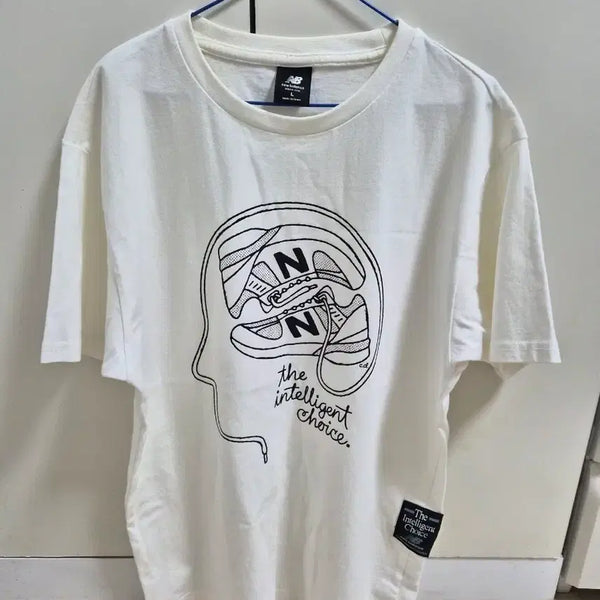 [BUNJANG] New Balance Graphic T-Shirt White L / 뉴발란스 반팔티 L / 95