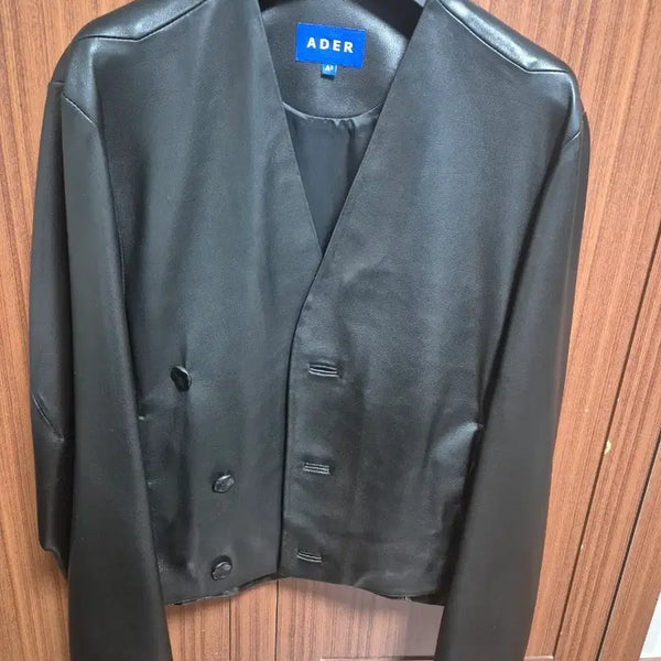 [BUNJANG] Ader Error Leather Cardigan Jacket / 아더에러 레더 가디건 가죽자켓 a2