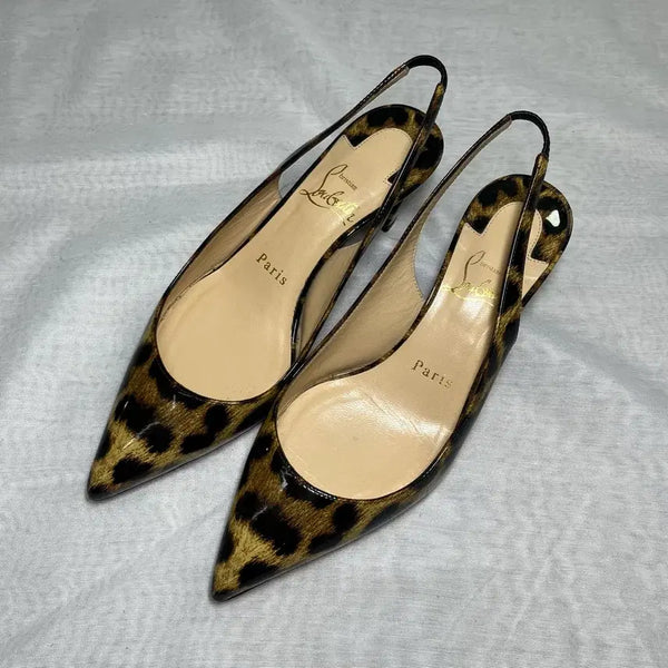 [BUNJANG] Christian Louboutin Leopard Patent Pumps / 크리스찬 루부탱 레오파드 페이던트 펌프스 힐