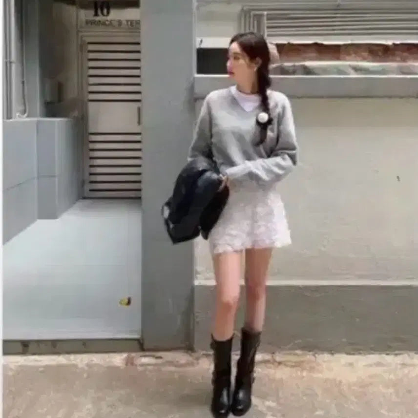 [BUNJANG] Objest Shine Flower Skirt / 오브제스트 샤인플라워 스커트