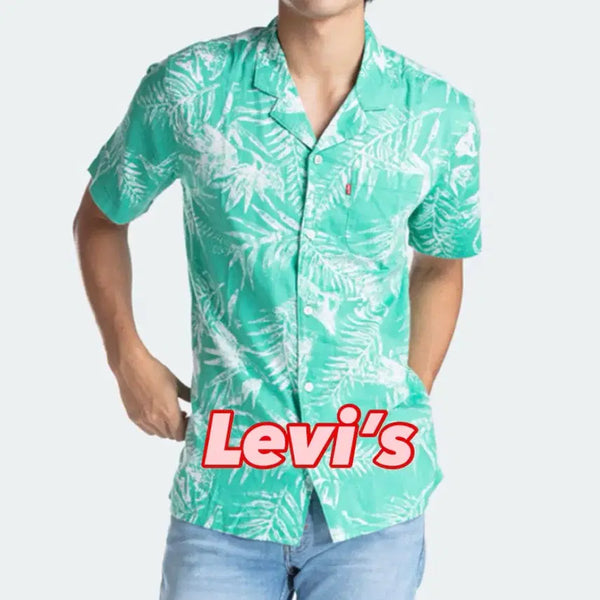 [BUNJANG] Levi's Palm Tree Hawaiian Cubano Shirt / 리바이스 팜 트리 하와이안 쿠바노 셔츠