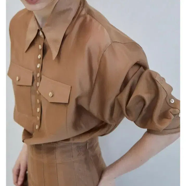 [BUNJANG] FARVEN Peanut Blouse & Pleated Skirt Set / FARVEN 파르벵 피넛 블라우스 스커트 SET