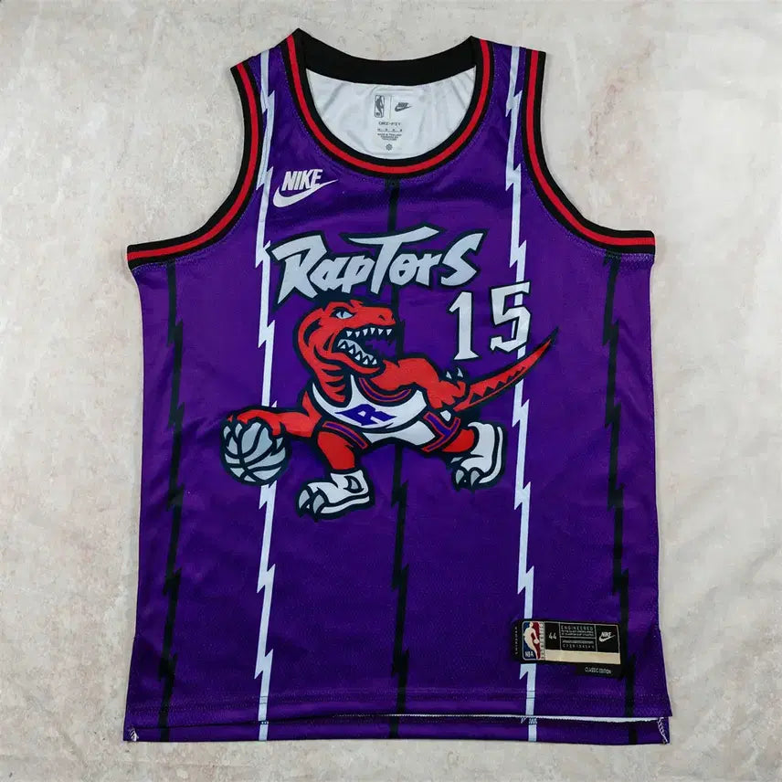 [BUNJANG] Toronto Raptors #15 Carter Classic Purple Jersey / NBA 농구복 토론토 랩터스 15호 카터 클래식 퍼플 핫 프레스