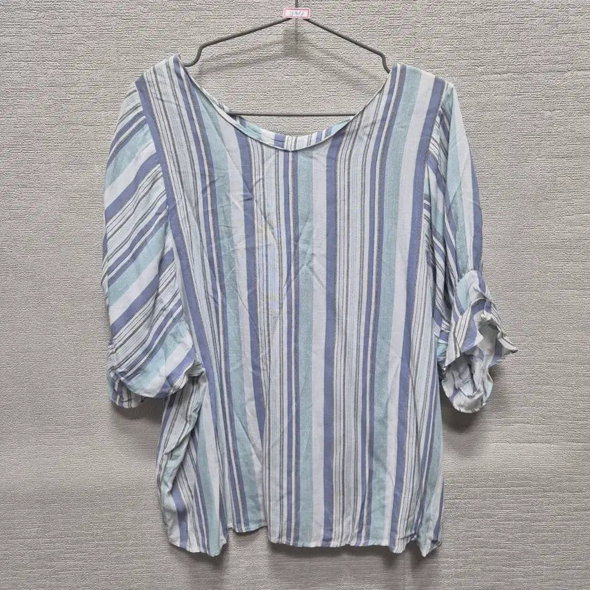 [BUNJANG] Striped Frill Blouse / 자398 블라우스