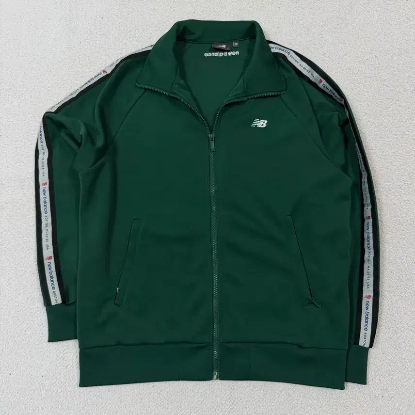 [BUNJANG] New Balance Sidelane Track Jacket Green / 뉴발란스 져지 집업 사이드라인 초록