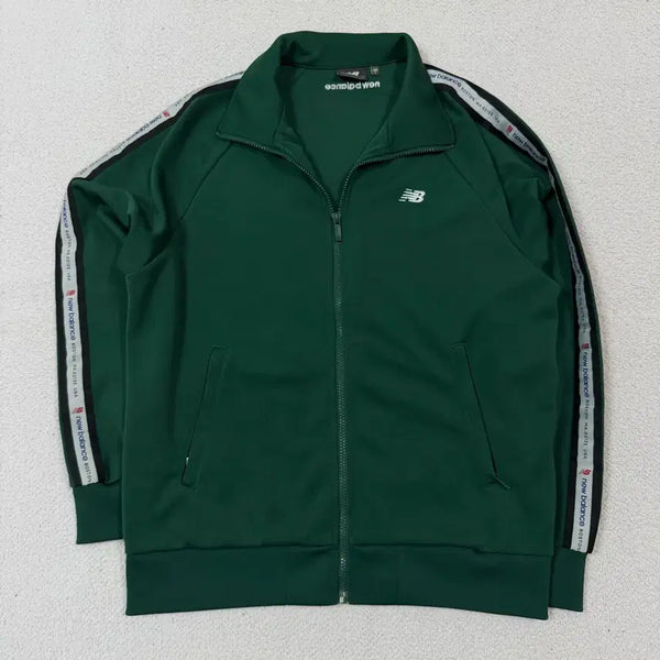 [BUNJANG] New Balance Sidelane Track Jacket Green / 뉴발란스 져지 집업 사이드라인 초록
