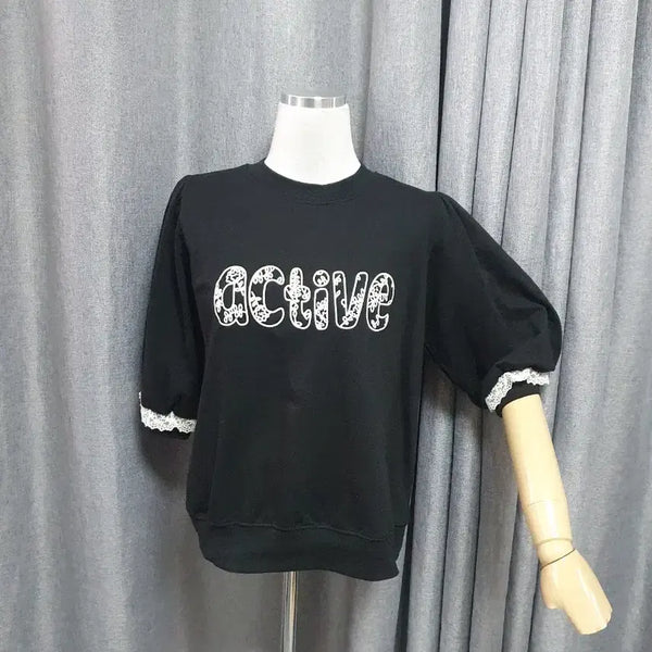 [BUNJANG] Puff Lettering T-Shirt / 퍼프 레터링 티셔츠