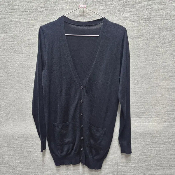 [BUNJANG] Navy Knit Cardigan / 자399 니트 가디건