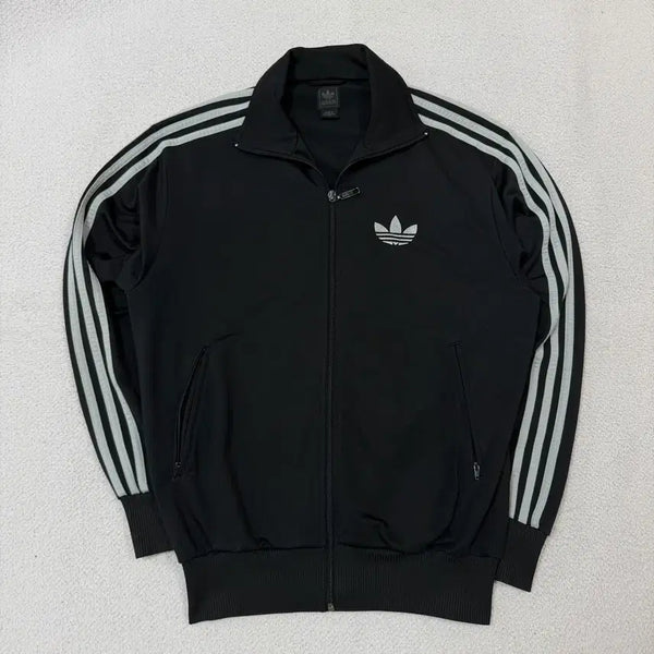[BUNJANG] Adidas Firebird Track Jacket Silver Black / 아디다스 져지 집업 파이어버드 은색 실버 블랙 대대장
