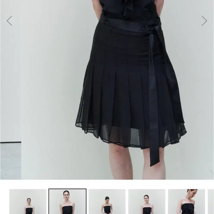 [BUNJANG] Leae Sheer Pleats Skirt / 르에 lea sheer pleats 스커트