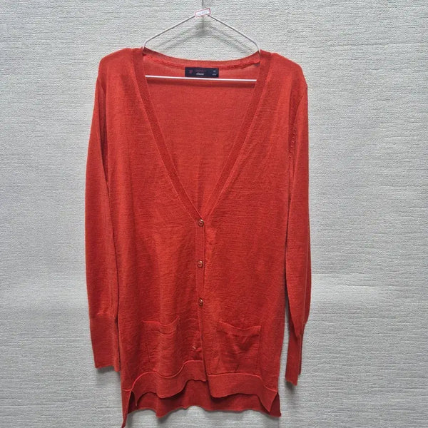 [BUNJANG] Orange Knit Cardigan / 자400 니트 가디건