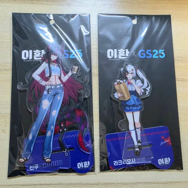 [BUNJANG] Lee Hwan GS25 Pop-up Acrylic Stand Shinku, Lacrimosa, & Fan Set / 미개봉) 이환 GS25 팝업 아크릴스탠드 신쿠 + 라크리모사 + 부채 2종 일괄판매
