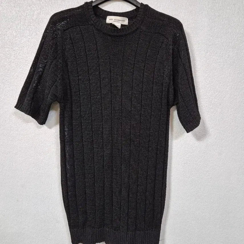 [BUNJANG] Air Canada Rayon Short Sleeve Knit Top Size 66 / AIR CANADA 레이온 반팔니트 66