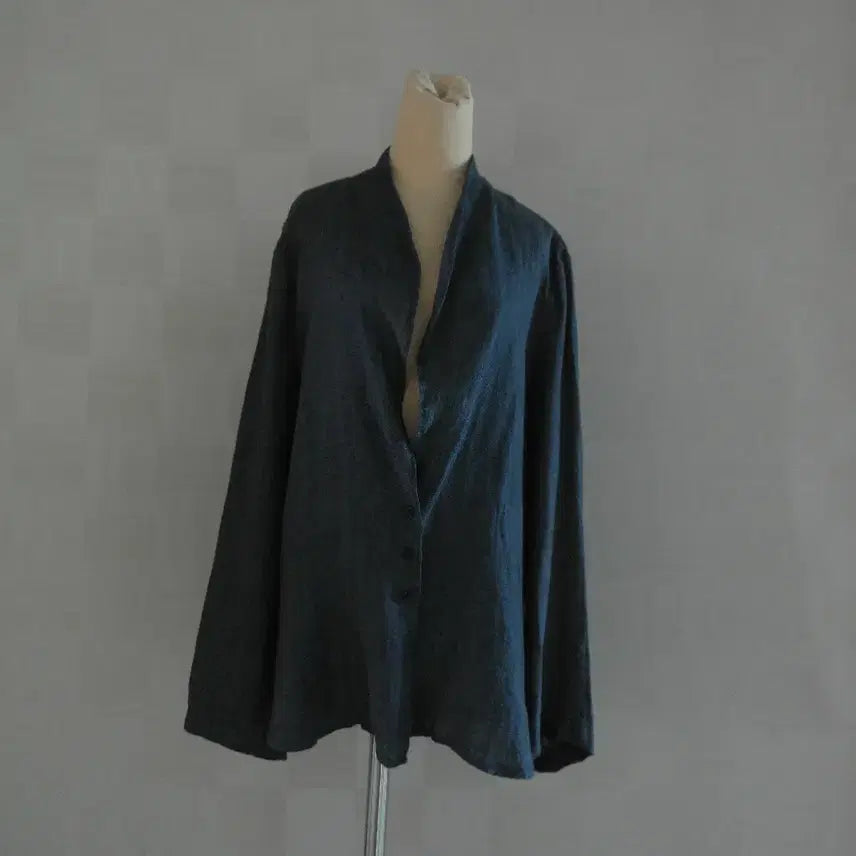 [BUNJANG] Linen Cardigan Navy / 린넨가디건/66~77사이즈/최상급
