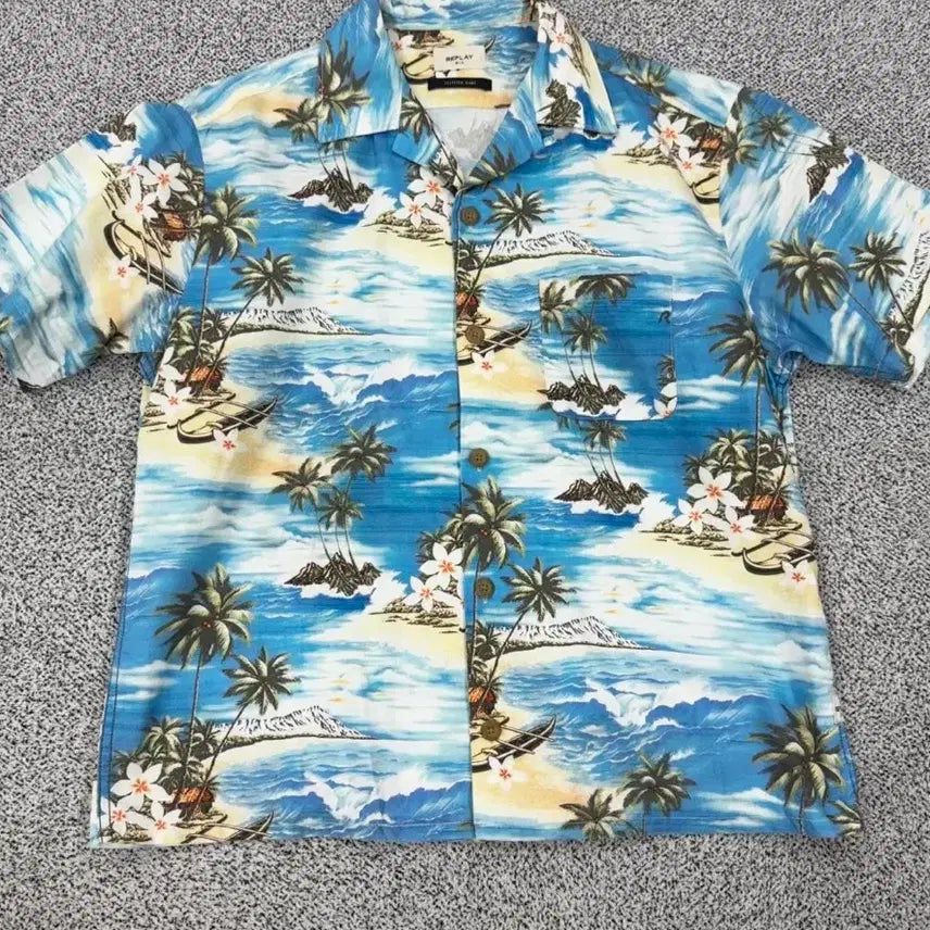 [BUNJANG] REPLAY Hawaiian Shirt / REPLAY 하와이안셔츠