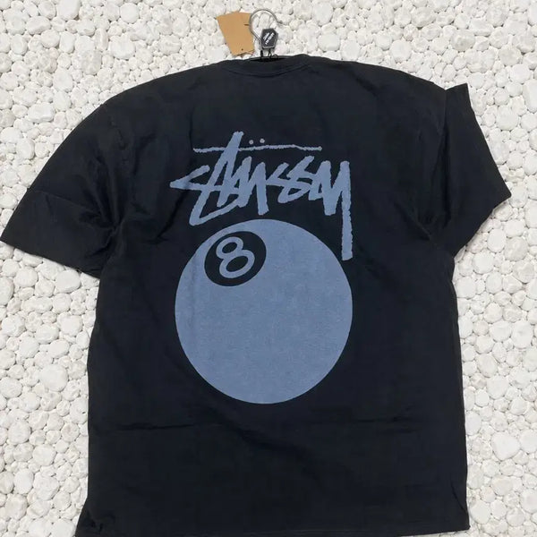 [BUNJANG] Stussy 8 Ball Pigment Dyed Black T-Shirt / [크림,새상품]스투시 8볼 피그먼트 다이드 블랙