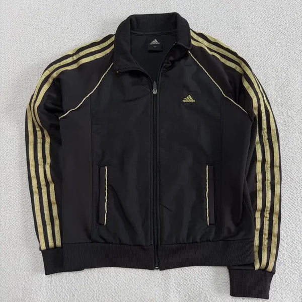 [BUNJANG] Adidas Track Jacket Black Gold / 아디다스 져지 집업 검정 금색