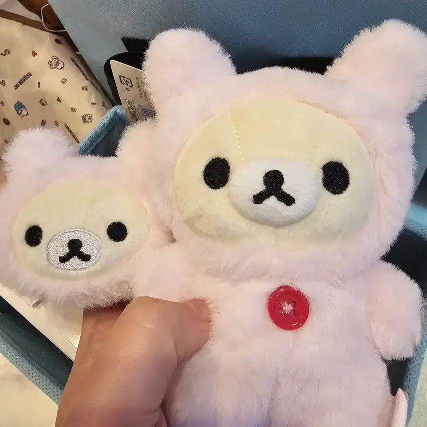 [BUNJANG] San-X Rilakkuma Usagi Set (Plush & Badge) / 우사기 코리락 세트