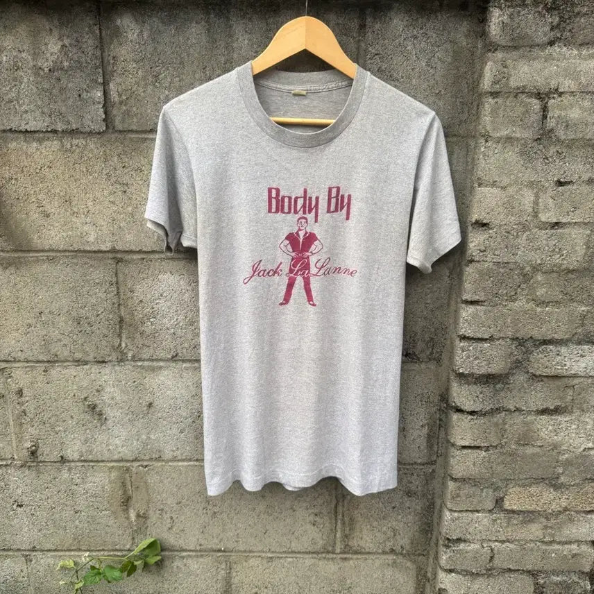 [BUNJANG] 80s Screen Stars Fitness Printing Single Stitch T-Shirt / 80s 스크린스타 빈티지 휘트니스 프린팅 싱글스티치 반팔 티셔츠