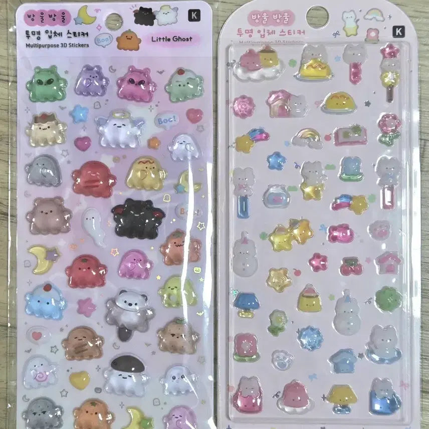 [BUNJANG] Bongbong Drop 3D Stickers / 봉봉 드롭 입체 스티커