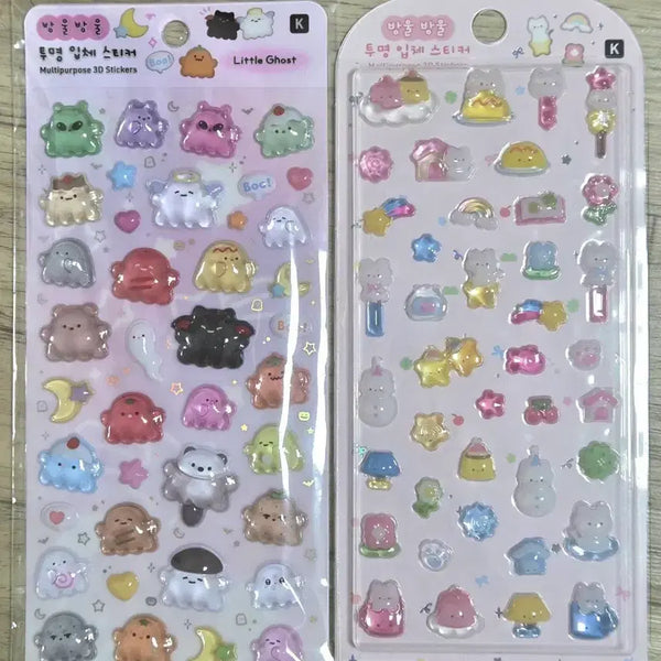 [BUNJANG] Bongbong Drop 3D Stickers / 봉봉 드롭 입체 스티커